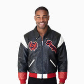 Breyer's Special Edition Black Red White Retro Apex Leather Jacket