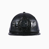 Breyer's Buck 50 Woolmark Edition Dark Black Watch Hat with Leather Visor