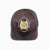 Breyer's Buck 50 Wool Trucker Hat With Leather Visor