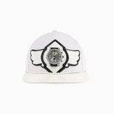 Breyer's Buck 50 Woolmark Edition White Black Combo Watch Hat with Leather Visor