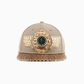 Breyer's Buck 50 Real Leather Khaki Brown Fusion Swag Watch Hat