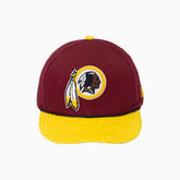 breyers-buck-50-washington-commanders-hat-with-leather-visor-breyers-twch-red-yellow