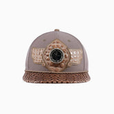 Breyer's Buck 50 Real Leather Khaki Brown Fusion Swag Watch Hat