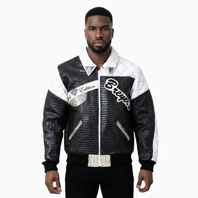 Breyer's Special Black Edition Monochrome Retro Leather Jacket