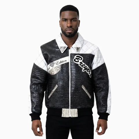Breyer's Special Black Edition Monochrome Retro Leather Jacket