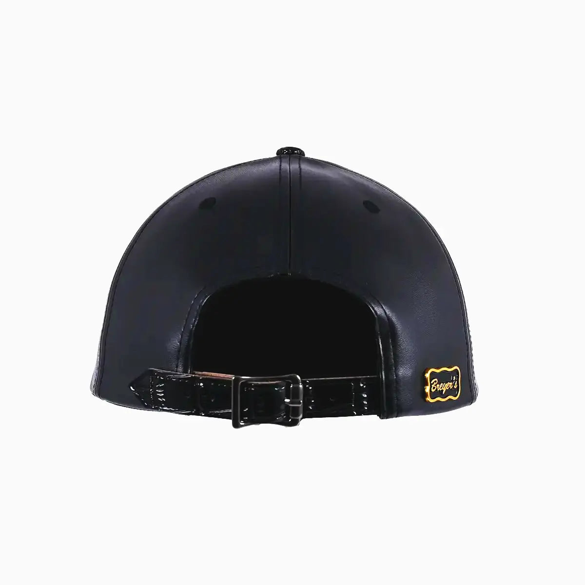 Breyer's Buck 50 Woolmark Edition Dark Black Watch Hat with Leather Visor