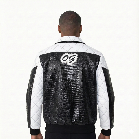 Breyer's OG Boss Edition Leather Jacket With Snake Skin