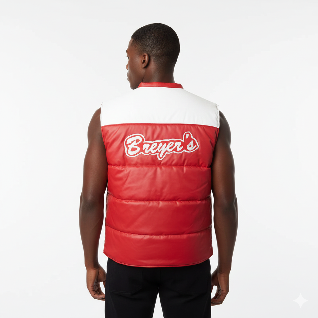Breyer's Leather Pattern Puffer Vest