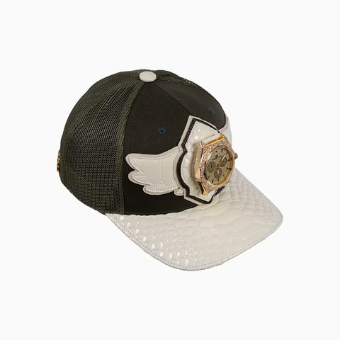 Breyer's Buck 50 Wool Trucker Hat With Leather Visor