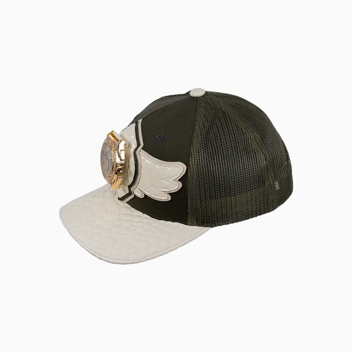 Breyer's Buck 50 Wool Trucker Hat With Leather Visor