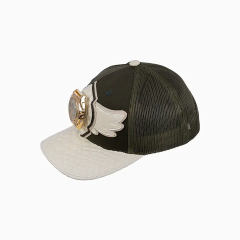 Breyer's Buck 50 Wool Trucker Hat With Leather Visor