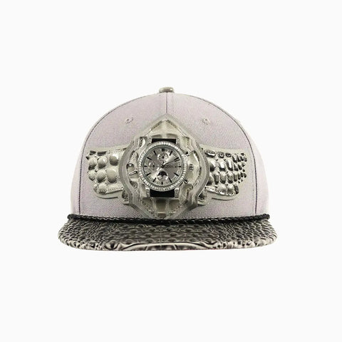 Breyer's Buck 50 Real Leather Grey Fusion Crown Watch Hat