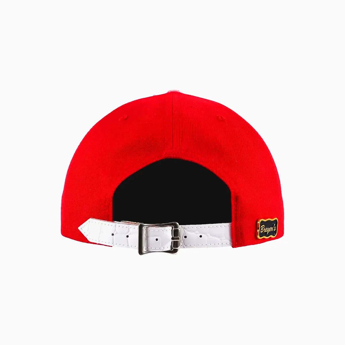 Breyer's Buck 50 Real Leather Red White Fusion Swag Watch Hat