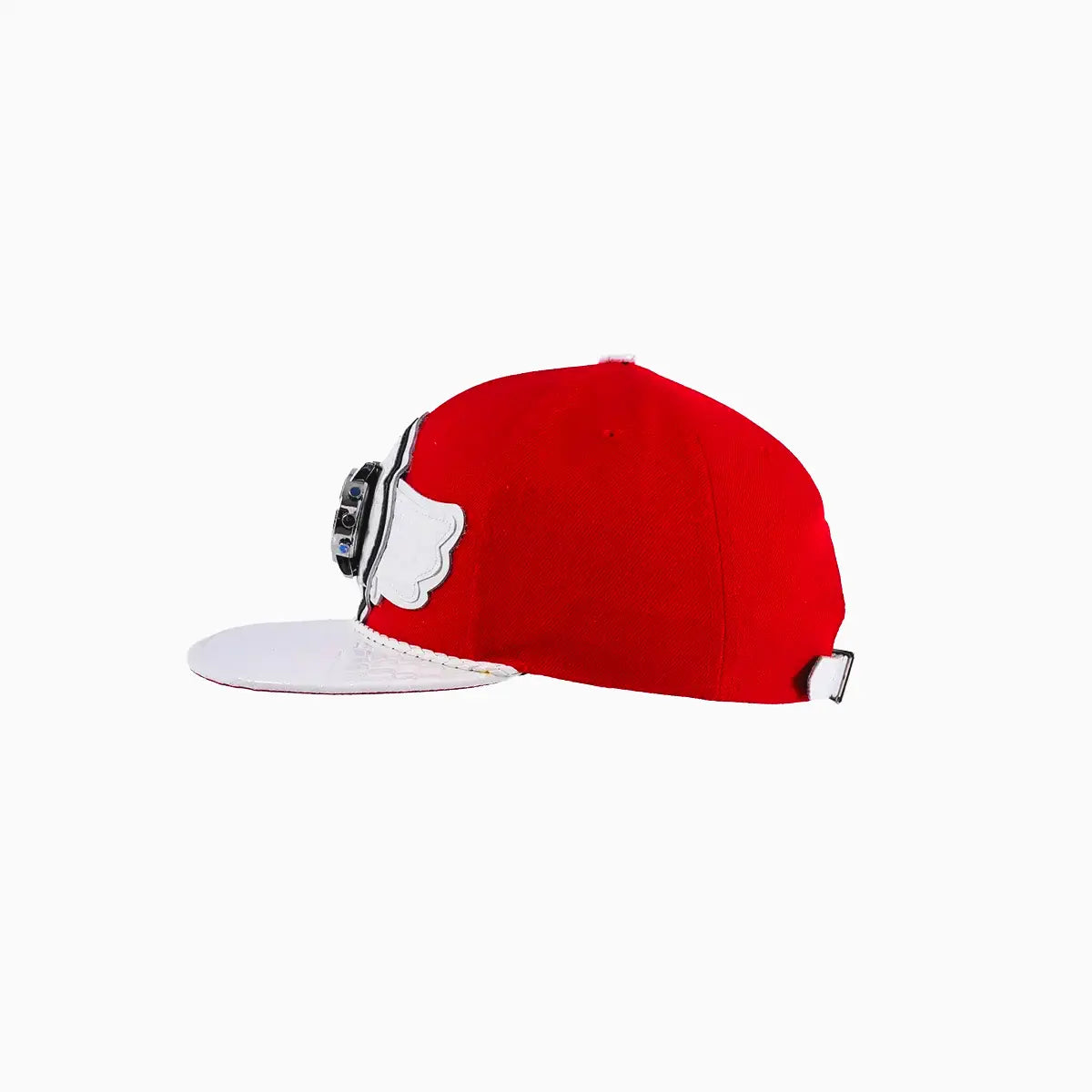 Breyer's Buck 50 Real Leather Red White Fusion Swag Watch Hat