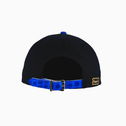 Breyer's Buck 50 Real Leather Black Blue Fusion Swag Watch Hat