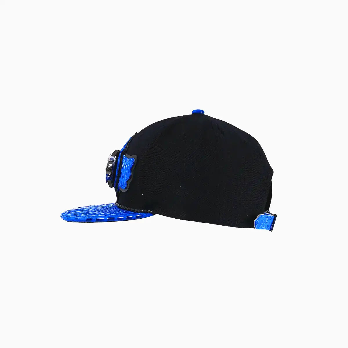 Breyer's Buck 50 Real Leather Black Blue Fusion Swag Watch Hat