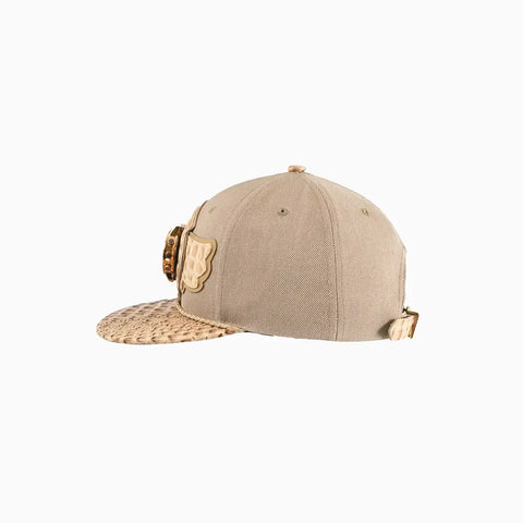 Breyer's Buck 50 Real Leather Khaki Brown Fusion Swag Watch Hat