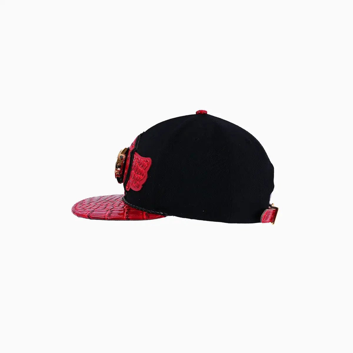Breyer's Buck 50 Real Leather Red Black Fusion Swag Watch Hat
