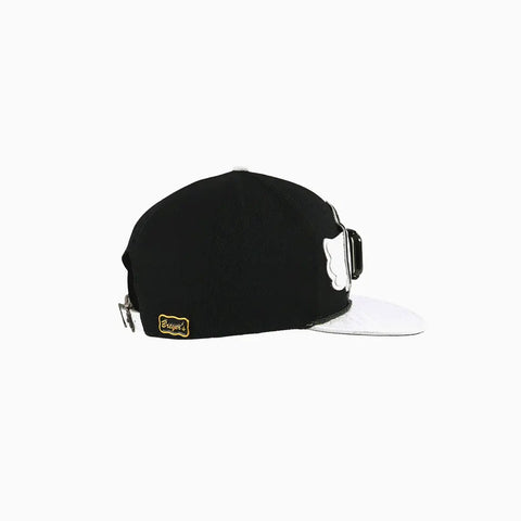 Breyer's Buck 50 Real Leather Black White Fusion Swag Watch Hat