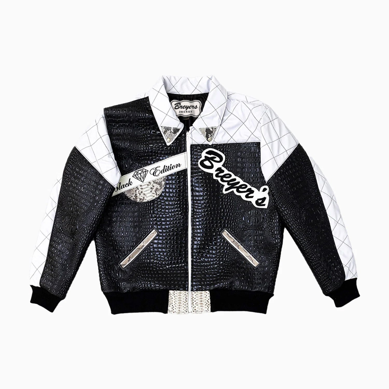Breyer's Special Black Edition Monochrome Retro Leather Jacket