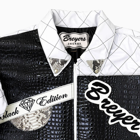 Breyer's Special Black Edition Monochrome Retro Leather Jacket