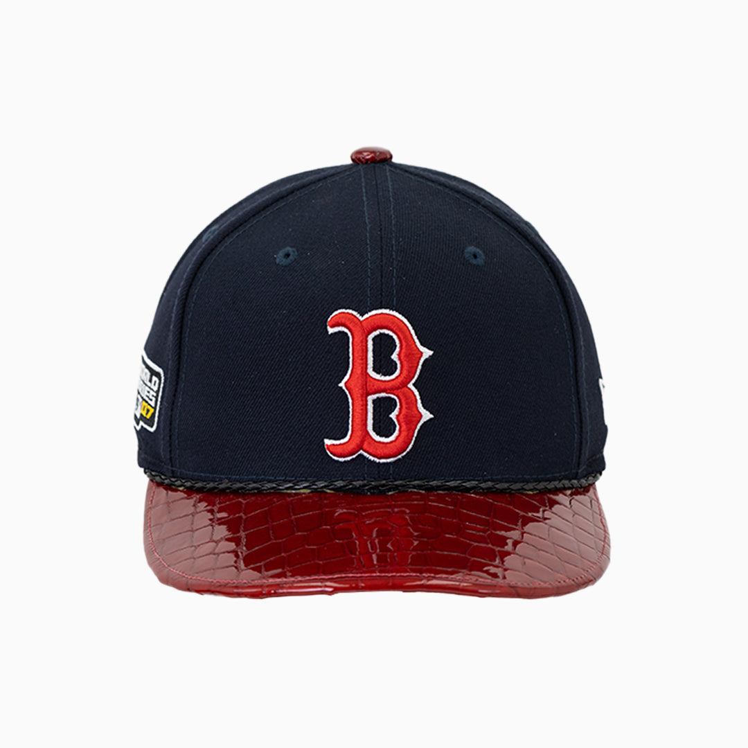 breyers-buck-50-boston-red-sox-mlb-hat-with-leather-visor-breyers-brsh-ny-rd