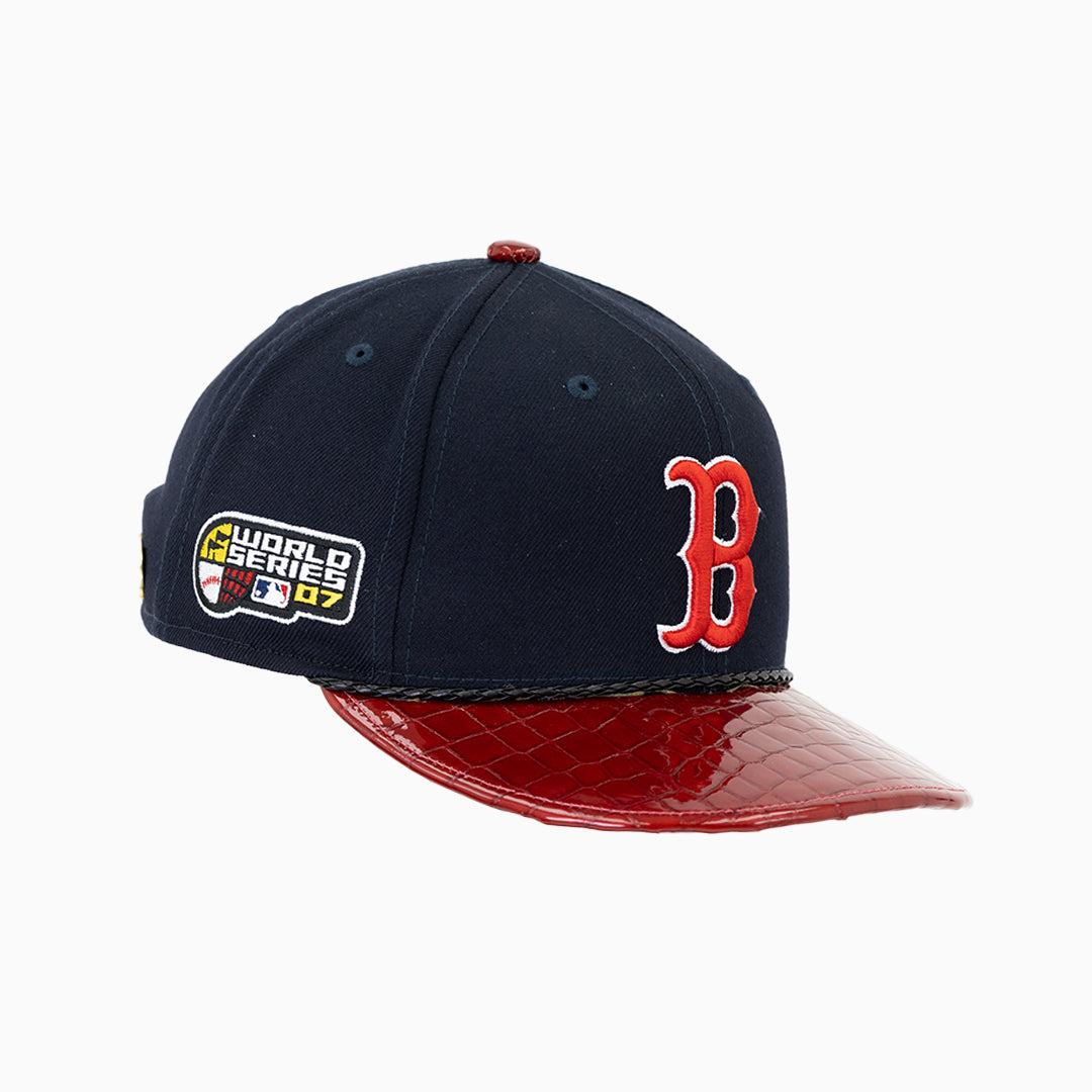 breyers-buck-50-boston-red-sox-mlb-hat-with-leather-visor-breyers-brsh-ny-rd