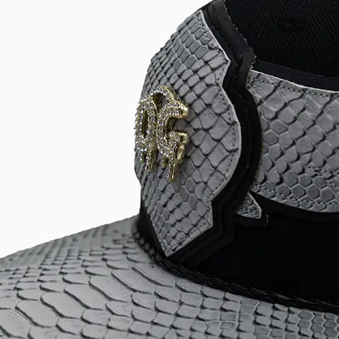 Breyer's Buck 50 OG Wool Hat With Faux Snake Skin Visor Breyers - Tops and Bottoms USA