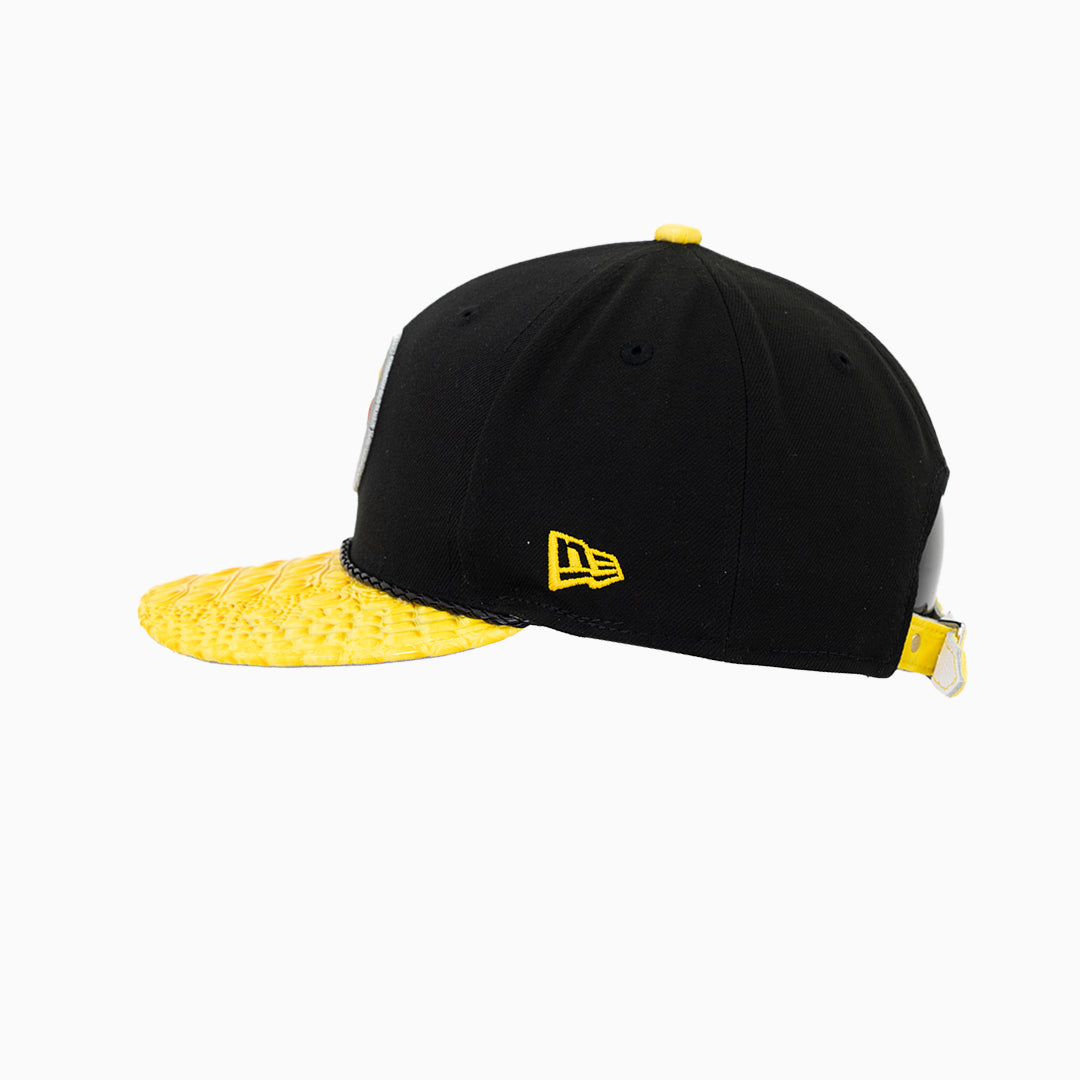 breyers-buck-50-pittsburgh-steelers-nfl-hat-with-leather-visor-breyers-psh-blk-yelo