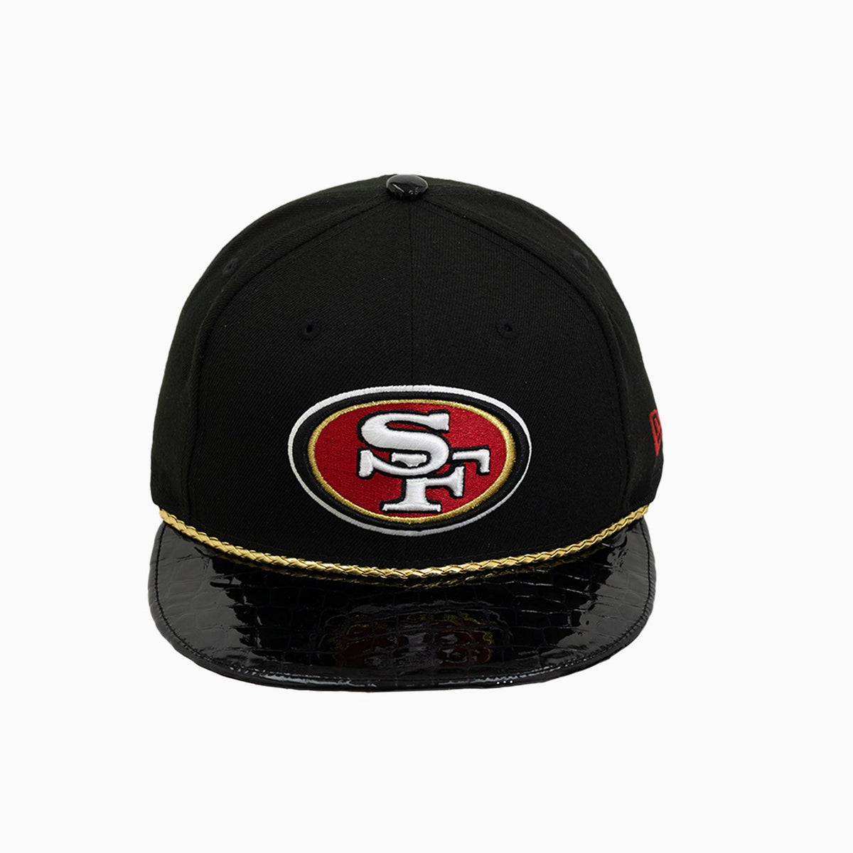 breyers-buck-50-san-francisco-49ers-hat-with-leather-visor-breyers-tsf49e-blk