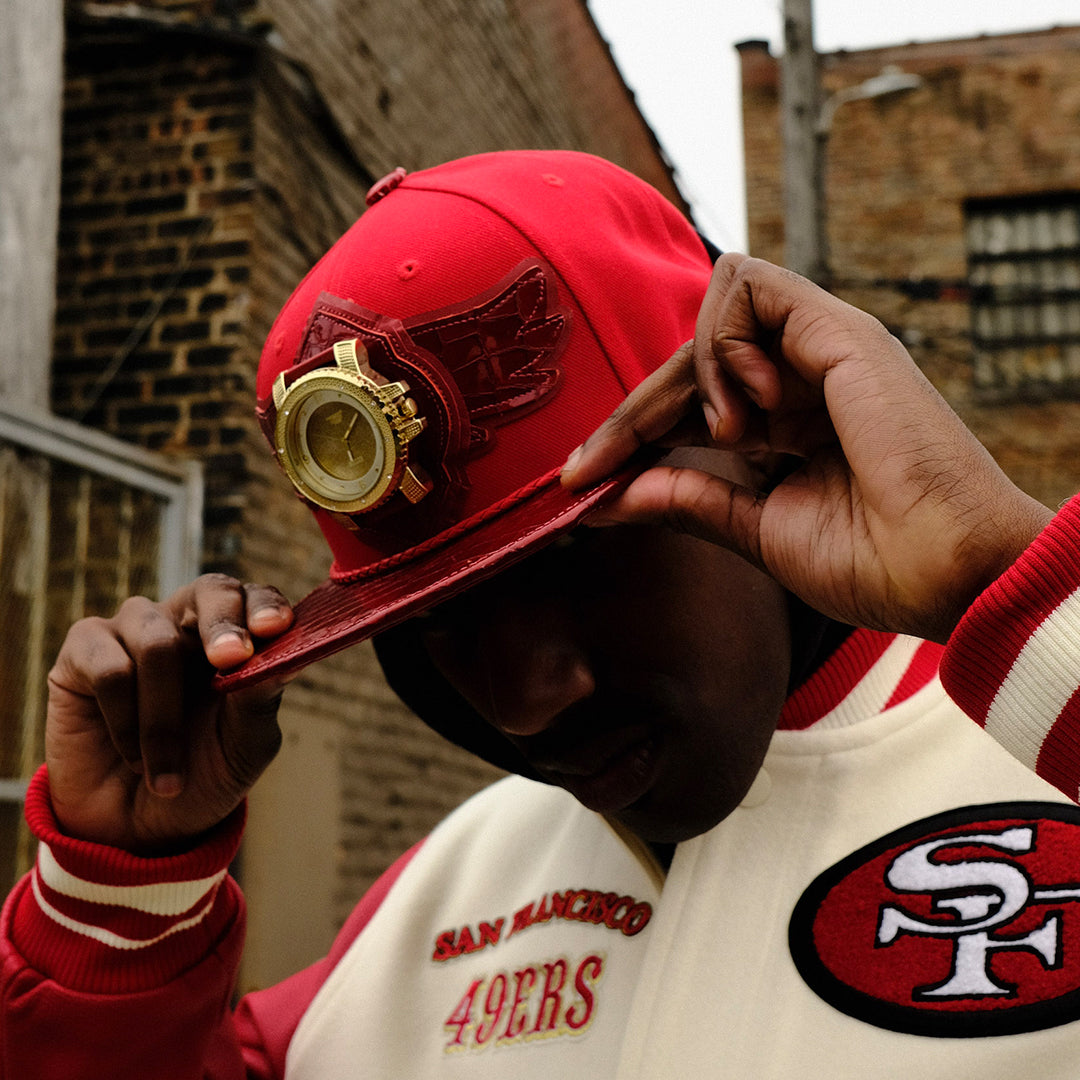 breyers-buck-50-wool-hat-with-leather-visor-breyers-lwh-red-mu-new