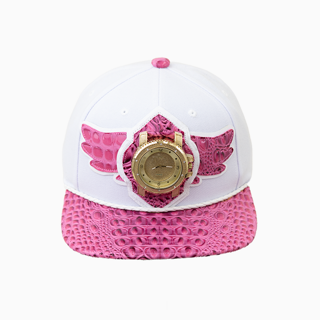 Breyer's Buck 50 Woolmark Edition Pink White Combo Watch Hat